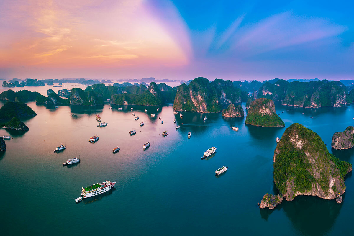 Ha Long Bay's mystical beauty shines year-round, but it's especially magical during autumn and spring 